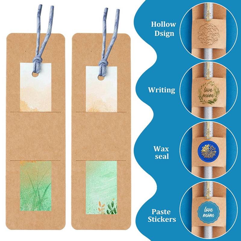 Bookmark Sleeve Diy Resin Bookmark Holder Kraft Bookmark - Temu